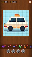 Pixel Block Wood постер