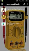 How to use Digital Multimeter স্ক্রিনশট 1