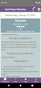 1 Schermata Feng Shui Good Days Selection
