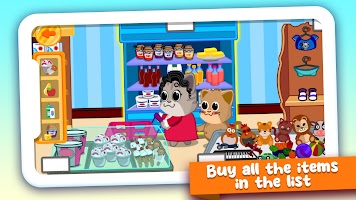 برنامه‌نما Cat games for kids: shop games عکس از صفحه