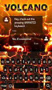 Volcano Live Wallpaper Theme captura de pantalla 2