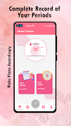 2 Schermata Period Tracker Ovulation Chart
