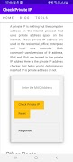 Check Private IP syot layar 1