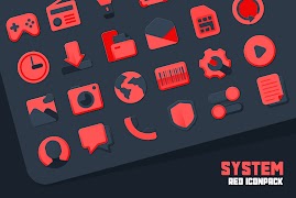 پوستر Atom Red Iconpack