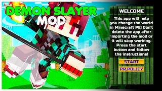Mod Demon Slayer Addon MCPE poster