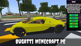Bugatti Mod for Minecraft PE ảnh chụp màn hình 2