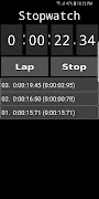 1 Schermata Stopwatch