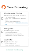 1 Schermata CleanBrowsing (< Android 9)