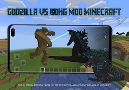 Godzilla vs Kong Mod Minecraft 截图 2