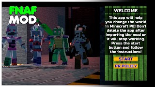 برنامه‌نما FNaF Breach Mod for Minecraft عکس از صفحه