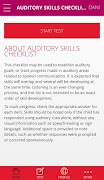 Auditory Skills Checklist โปสเตอร์