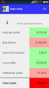 Debt Note Pro اسکرین شاٹ 1