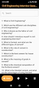 Civil Engineer Interview capture d'écran 1