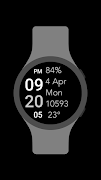 Five Big Text Watch Face স্ক্রিনশট 2