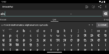 Unicode Pad screenshot 3