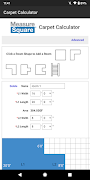 MeasureSquare CarpetCalculator Screenshot 1