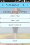 Weekly Workout تصوير الشاشة 5
