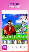 Krishna Photo Editor पोस्टर