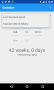 برنامه‌نما Gestation عکس از صفحه