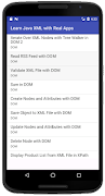 Learn Java XML with Real Apps syot layar 1