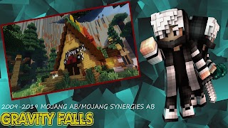 Map Gravity Falls: Blocks City poster