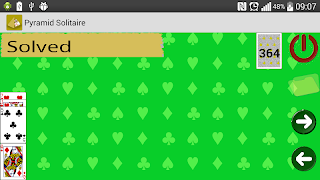 برنامه‌نما Pyramid Solitaire عکس از صفحه