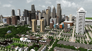 Cities maps for minecraft poster