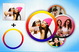 پوستر Round Profile Pic DP Border