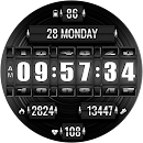 DIGI Flip Rotary 12 Watch face APK