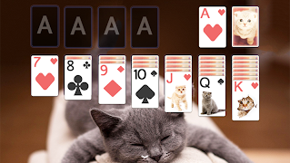 Solitaire Cute Cats Theme syot layar 2