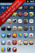 برنامه‌نما Modern Android icon pack عکس از صفحه