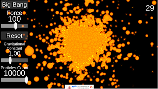 Big Bang GPU Simulation Plakat