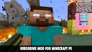برنامه‌نما Herobrine Mod for Minecraft PE عکس از صفحه