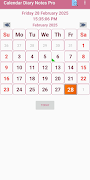 Calendar Diary Notes تصوير الشاشة 4