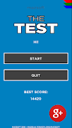 THE TEST - Test your skills poster