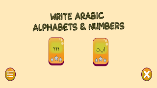 Write Arabic Alphabet / Number plakat