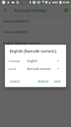 Barcode und QR-Code Tastatur Screenshot 6