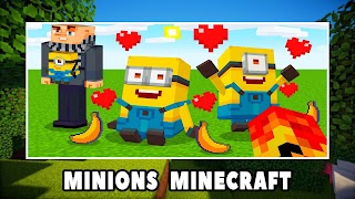 برنامه‌نما Minions Mod for Minecraft PE عکس از صفحه