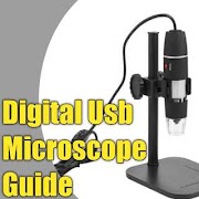 Digital usb microscope Guide الملصق