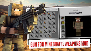 Gun for Minecraft: Weapons Mod 포스터