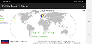 World Map Quiz Multiplayer 스크린샷 2