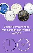 Nougat Clock for Android পোস্টার
