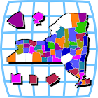 New York Map Puzzle-icoon