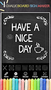 Chalkboard Sign Maker poster