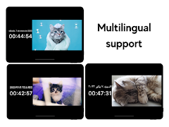Cat Clock app.digital clock স্ক্রিনশট 4