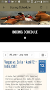 برنامه‌نما Boxing Schedule عکس از صفحه