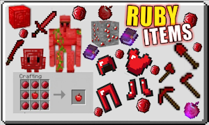 Ruby Items Mod for Minecraft PE постер