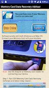 Memory Card Data Recovery Help captura de pantalla 1