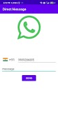 Direct Message: WhatsApp without saving numbers capture d'écran 4