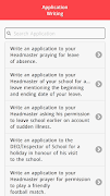English Application Writing Affiche
